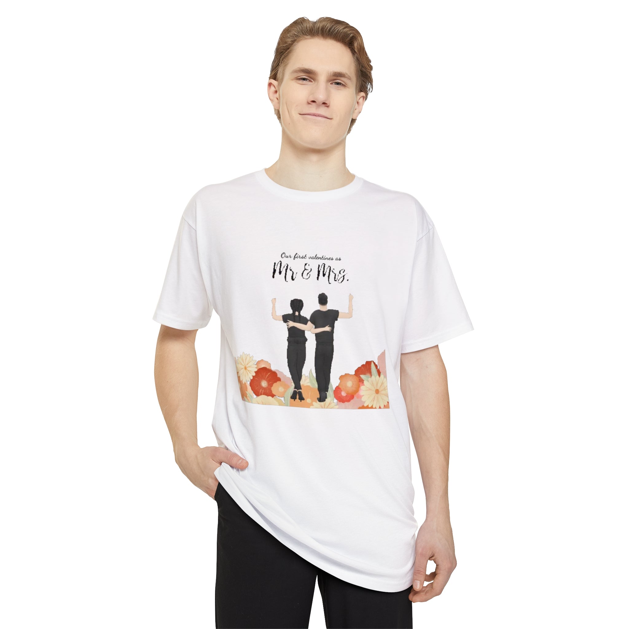 Our first Valentine as Mr. & Mrs. | Unisex Long Body Urban Tee